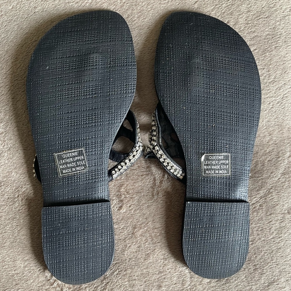 MATISSE Leather Rhinestone Sandal - Picture 4 of 6
